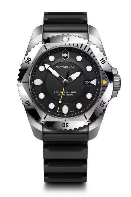 Victorinox Dive Pro 43mm Black Rubber Black Dial Watch 241990