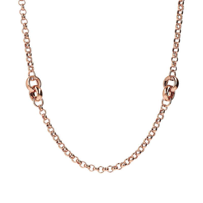 Bronzallure Purezza Long Rolo Link Necklace