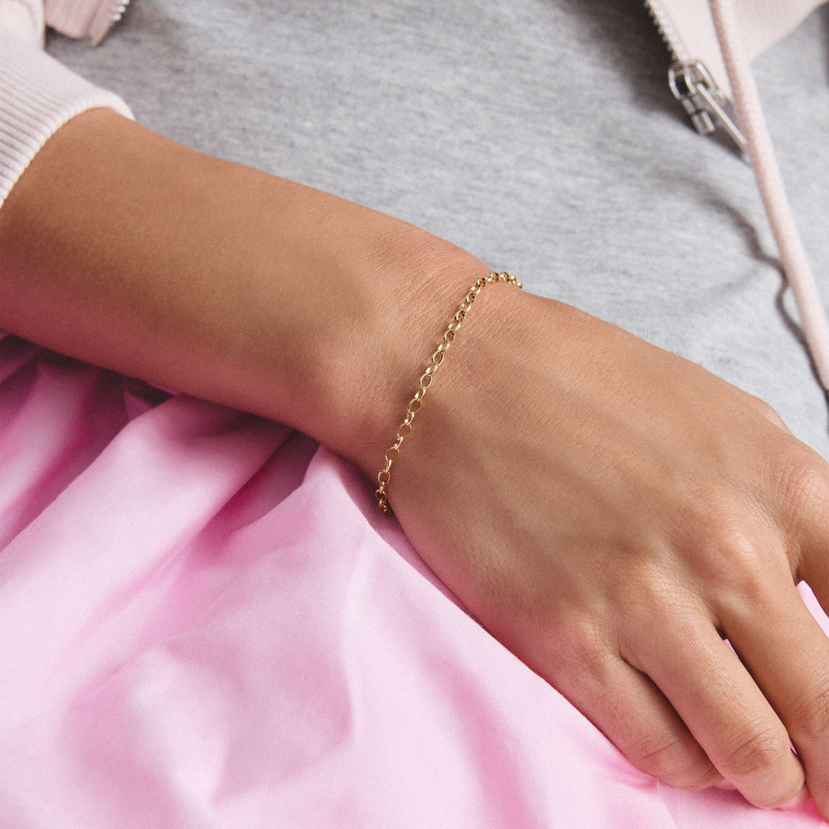 Thomas Sabo Gold-Tone Stainless Steel Charm Club Anchor Chain Bracelet CX0163SY-15 view 3