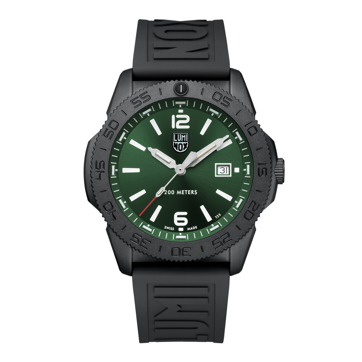 Luminox Pacific Diver Green Dial Black Steel 44mm Watch - XS.3137.B