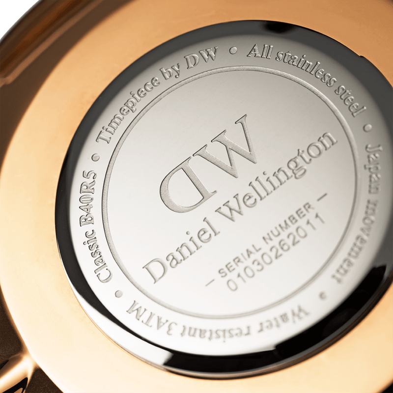 Daniel Wellington 经典 40 毫米 Bayswate 白色表盘腕表 DW00100275