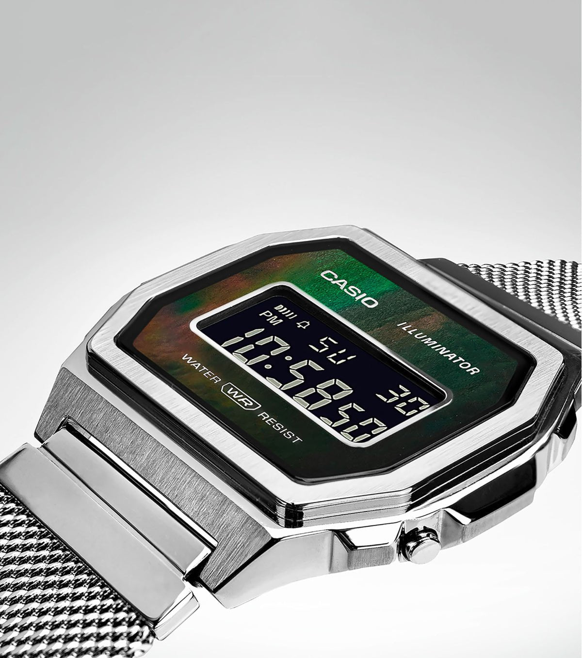 Casio Vintage Premium Stainless Steel Black Dial Watch A1000M-1BE