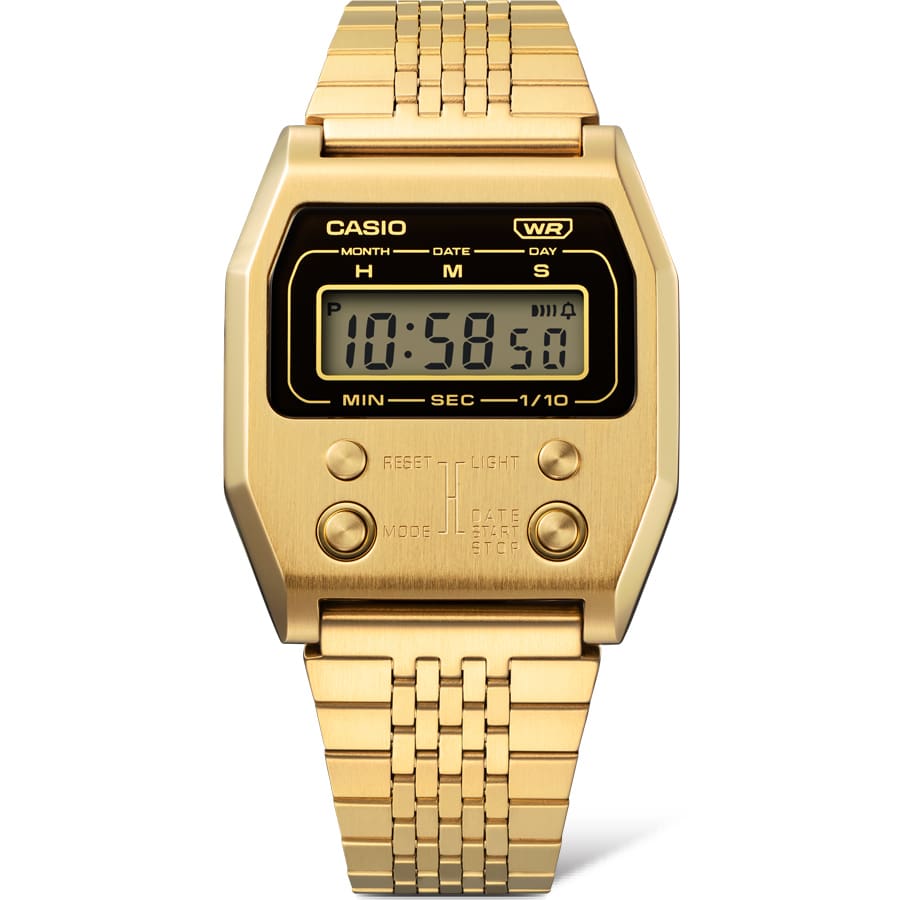 Casio Vintage Gold Stainless Steel Band Watch A1100G-5D