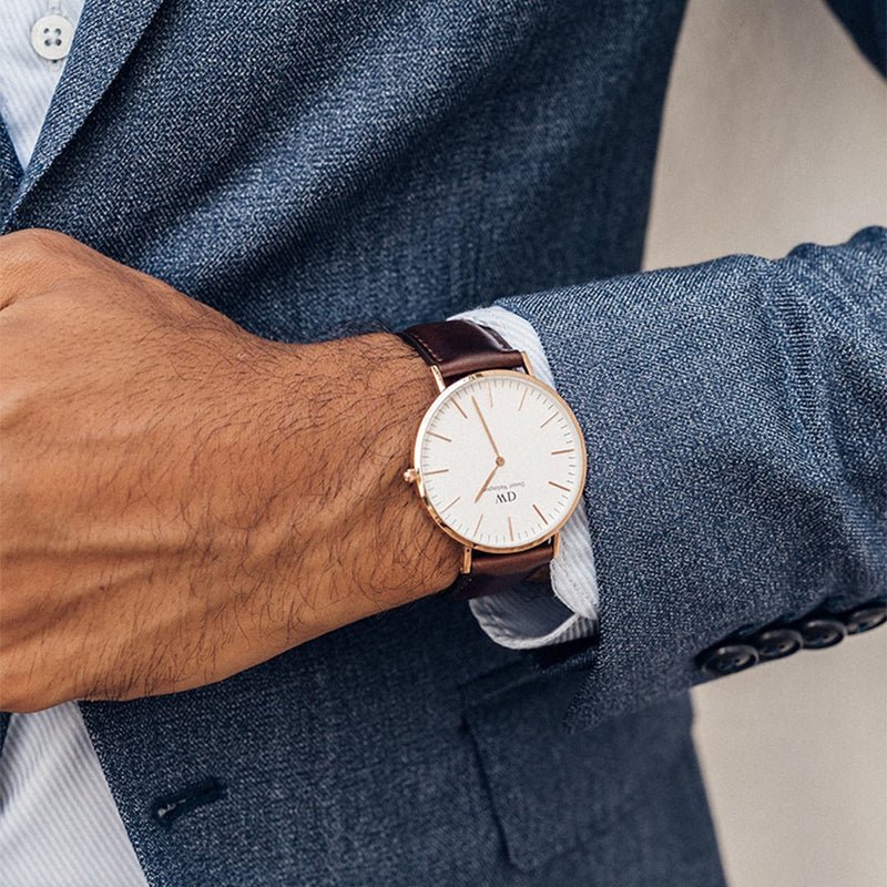 Daniel Wellington Classic 36mm Bristol White Watch DW00100039