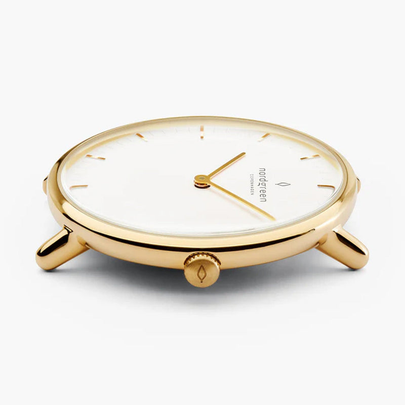 Nordgreen Native 36mm Gold Mesh Strap Watch