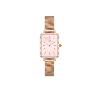 Daniel Wellington Quadro 20X26 表圈网眼粉色 MOP 手表 DW00100669