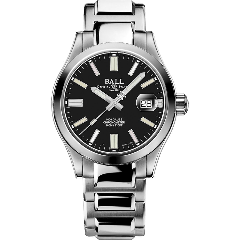 Ball Engineer III Legend II 40mm black dial with rainbow micro gas tubes, model NM9016C-S5C-BKR