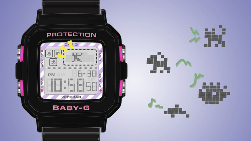 Baby G Kuromi Collaboration Black Resin Band Watch BGD10KKM-1D