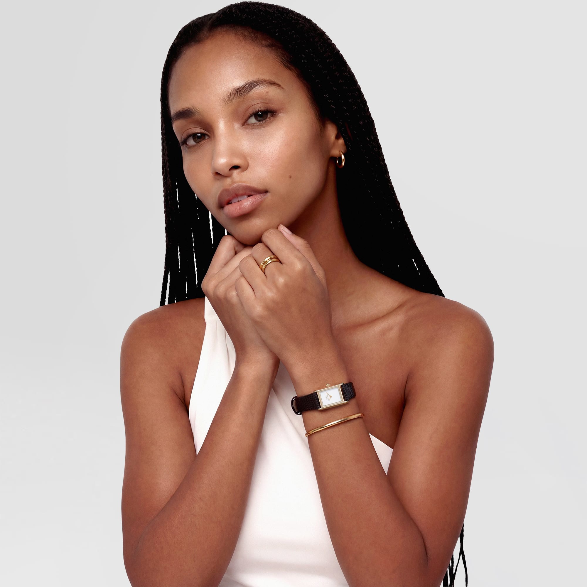 Daniel Wellington Bound Mini Dark Brown Lizard Gold DW00100904