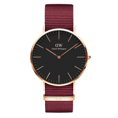 Daniel Wellington Classic 40mm Roselyn Black Dial Watch DW00100269