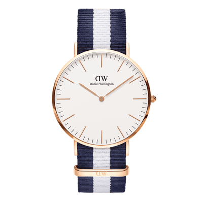 Daniel Wellington Classic Glasgow 40mm White Dial Watch DW00100004 Watch Direct