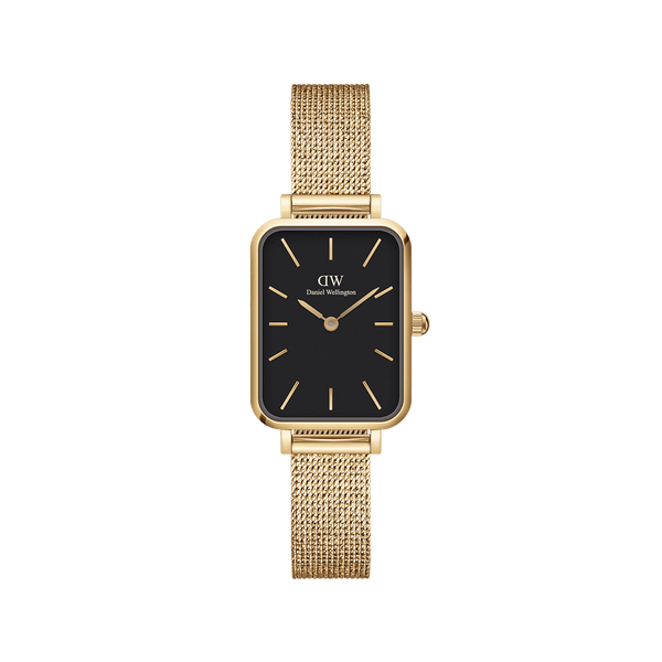 Daniel Wellington Quadro 20X26 压制恒金黑色手表 DW00100557