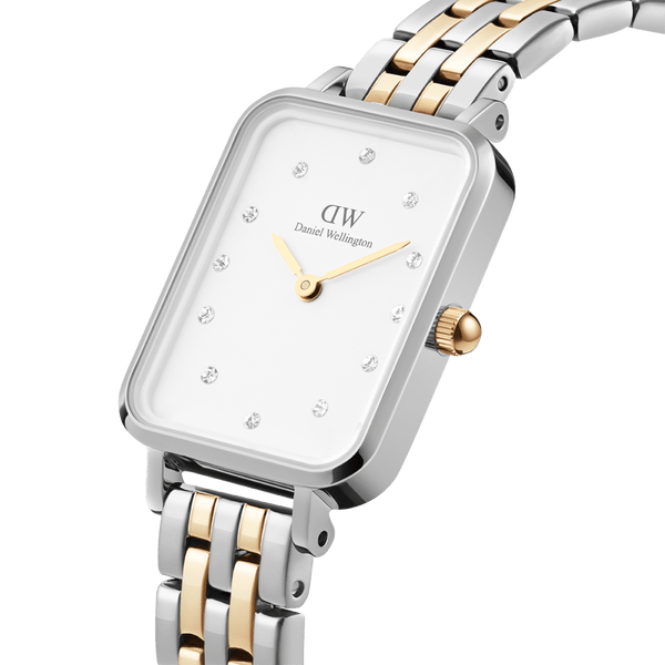 Daniel Wellington Quadro Lumine 20X26mm 5 链白色手表 DW00100625