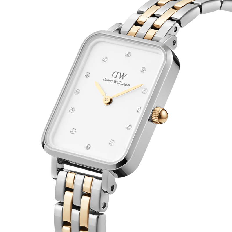 Daniel Wellington Quadro Lumine 20X26mm 5 链白色手表 DW00100625