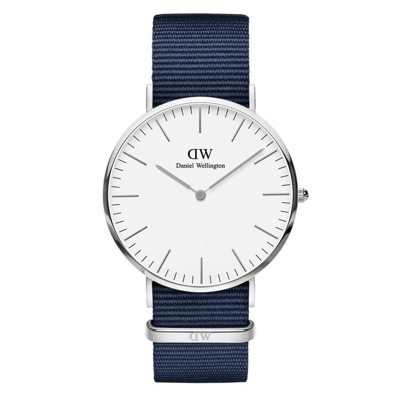 Daniel Wellington 经典 40 毫米 Bayswate 白色表盘腕表 DW00100276