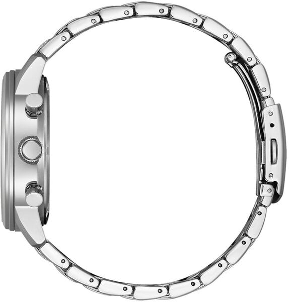 Citizen CA4720-52L blue dial Eco-Drive chronograph, alternative angled product view on white