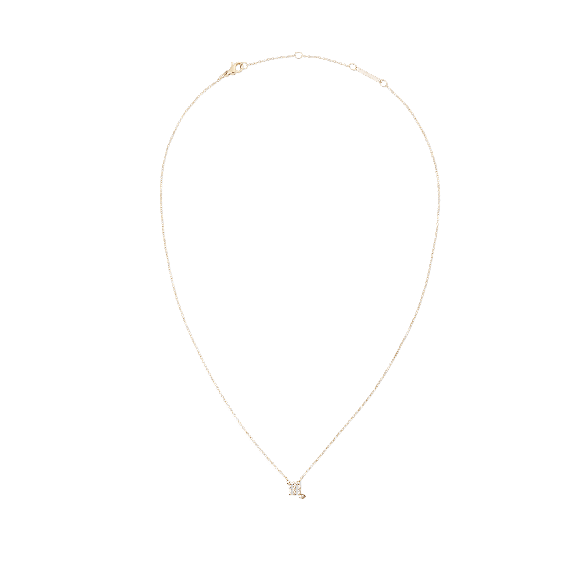 Daniel Wellington Zodiac Crystal Necklace Gold