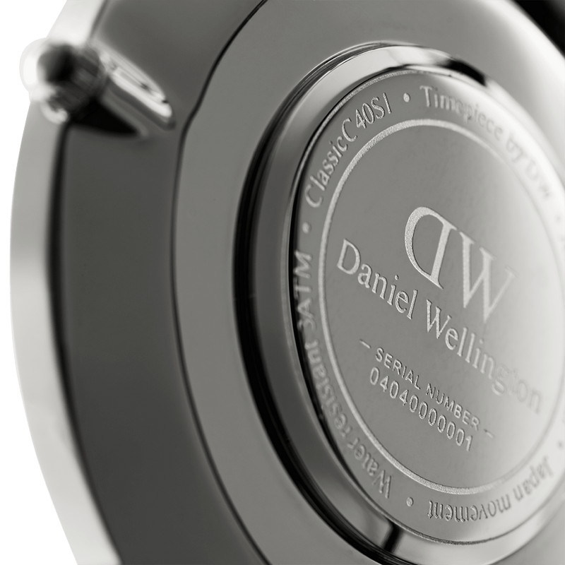 Daniel Wellington 经典 40 毫米 Bayswate 白色表盘腕表 DW00100276