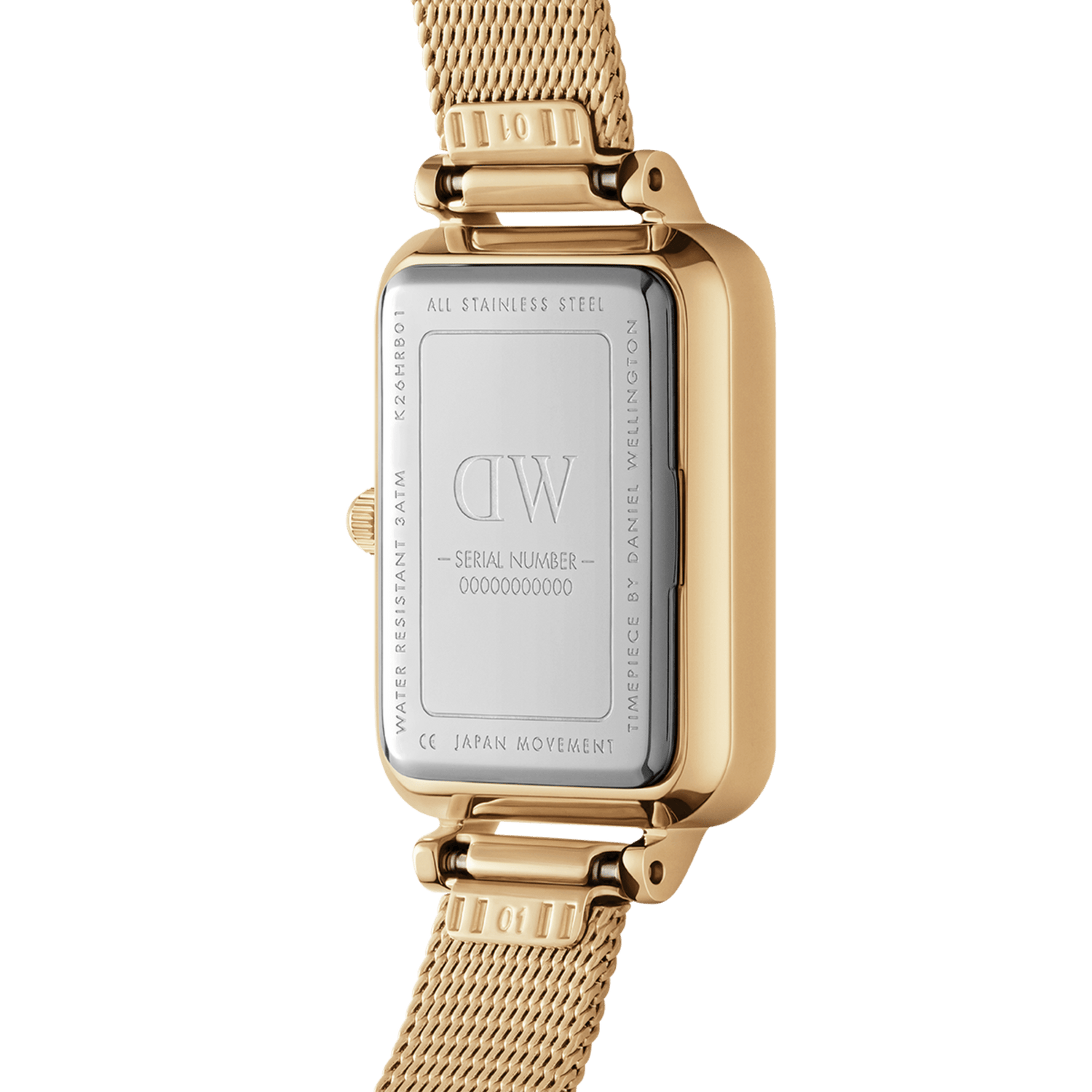 Daniel Wellington Quadro 20X26 Pressed Evergold Black Watch DW00100557