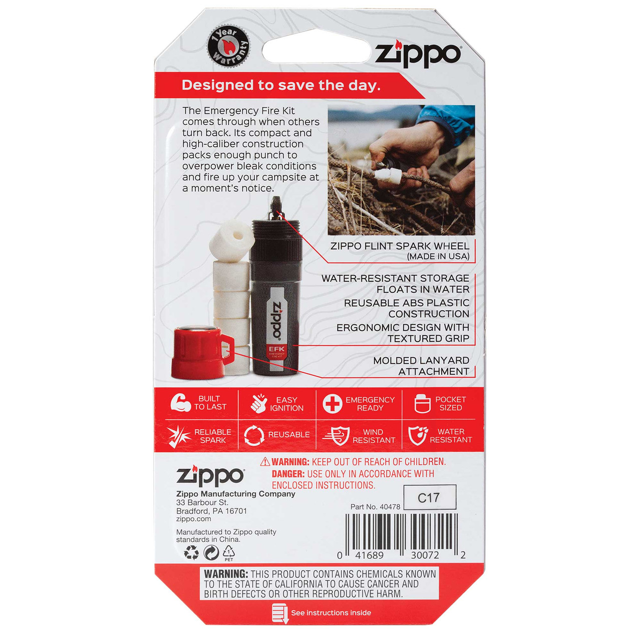 Zippo Emergency Fire Kit 99333