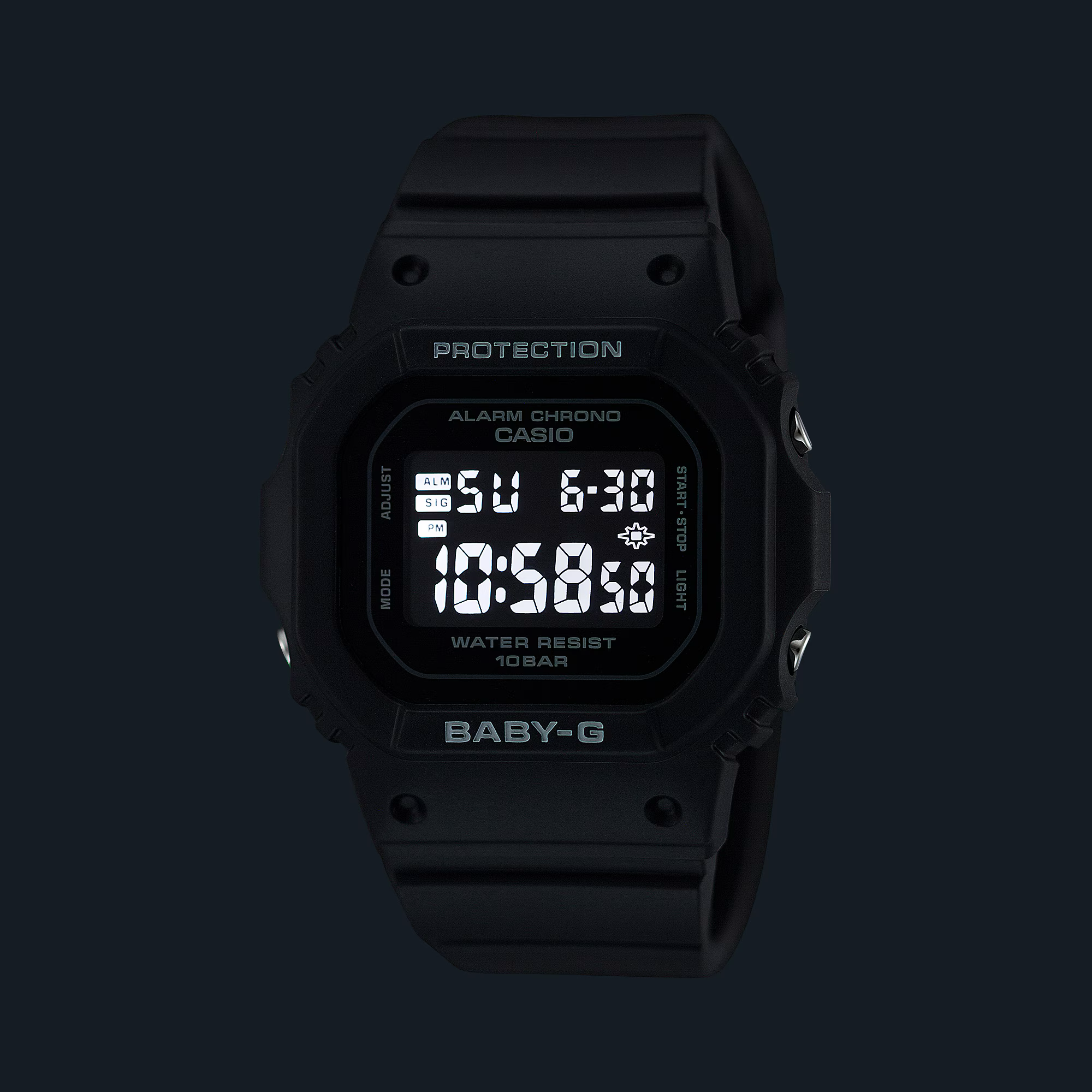 G-Shock Square Black Resin Band Watch BGD565U-1D