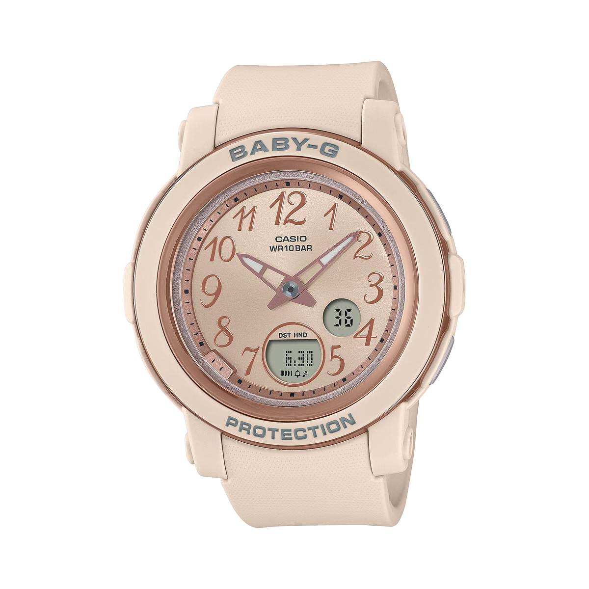 Baby-G Digital Analog Beige Resin Band Watch BGA290SA-4A
