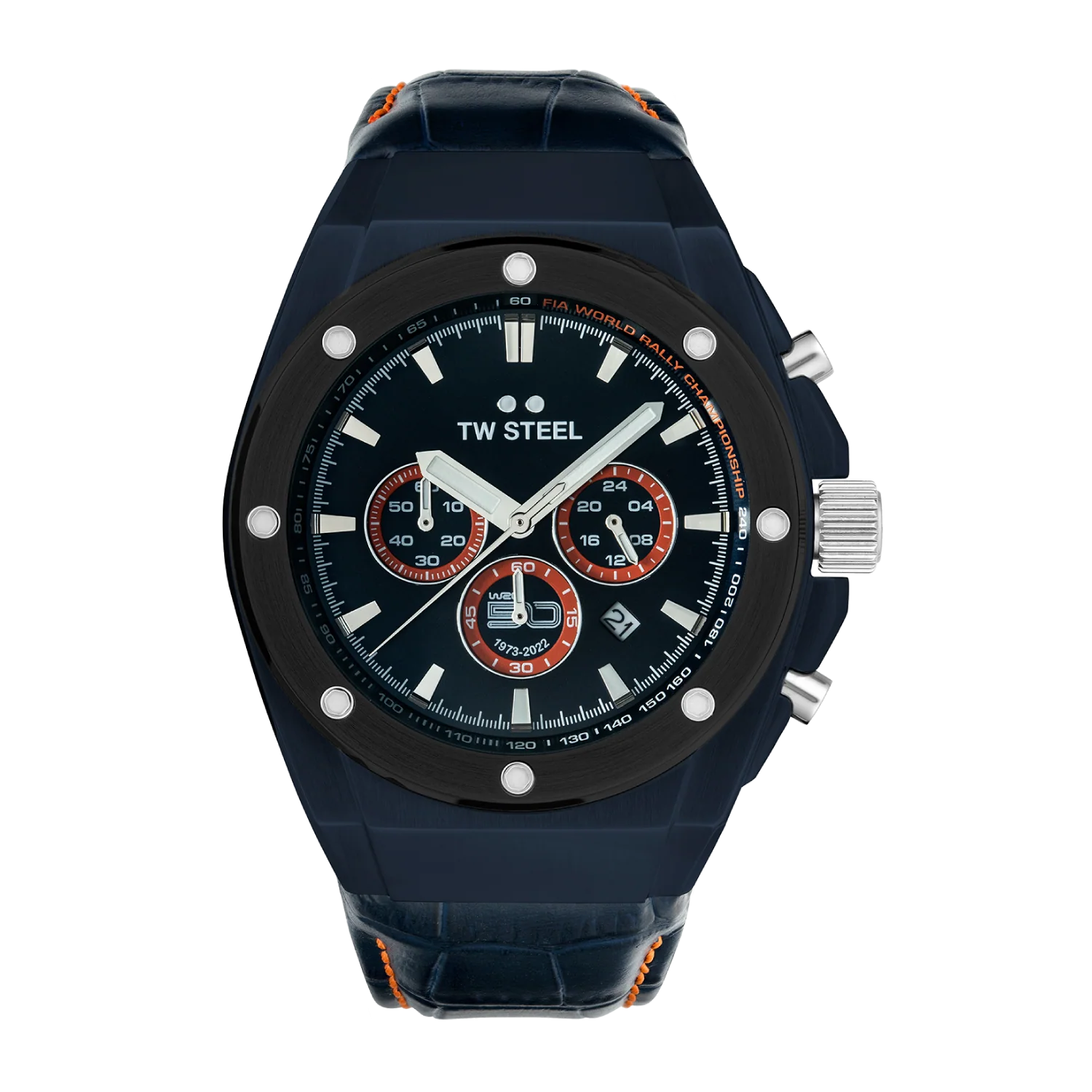 TW Steel CEO Tech 44MM Chronograph Blue Dial Watch CE4110