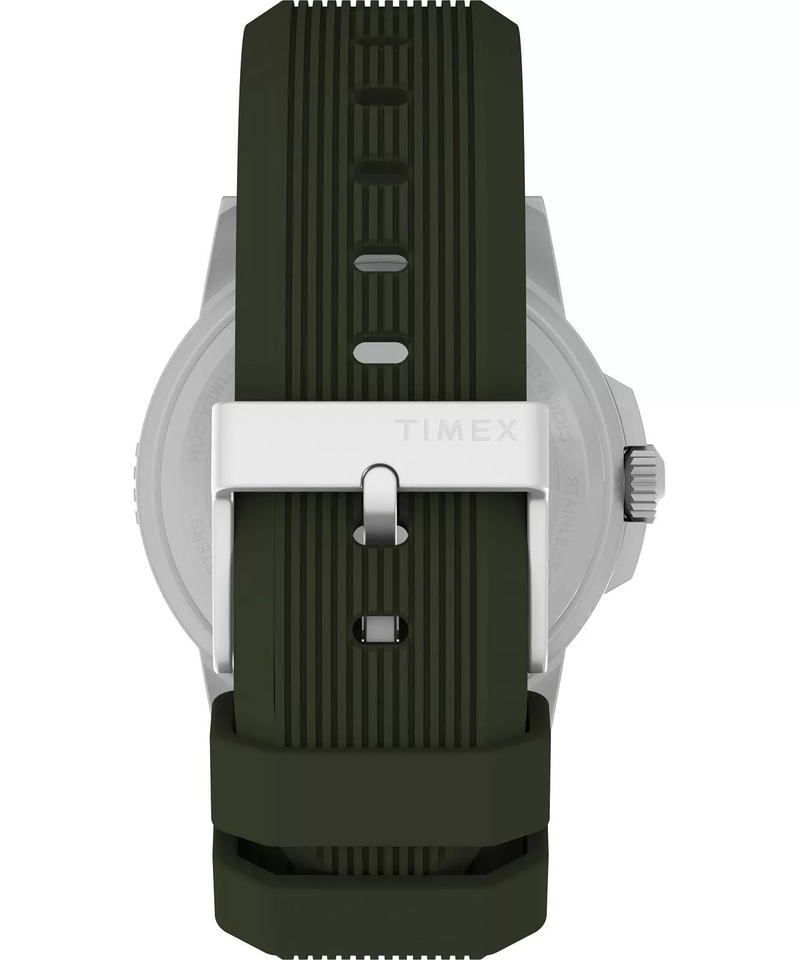 Timex Expedition North Tide 温度指南针棕色皮革表带手表 T2N721