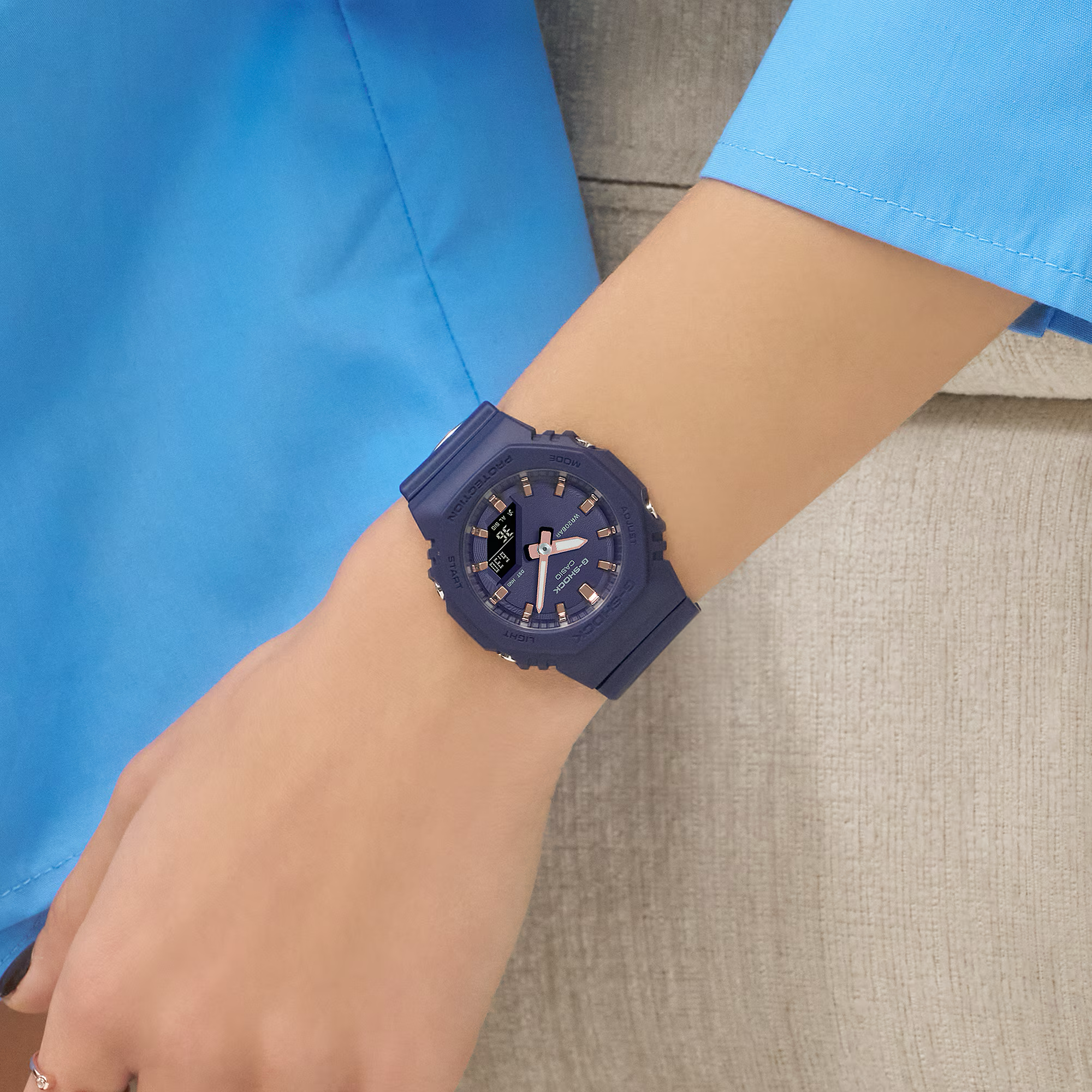 G-Shock Slim CasiOak Digital Blue Watch GMAP2100M-2A