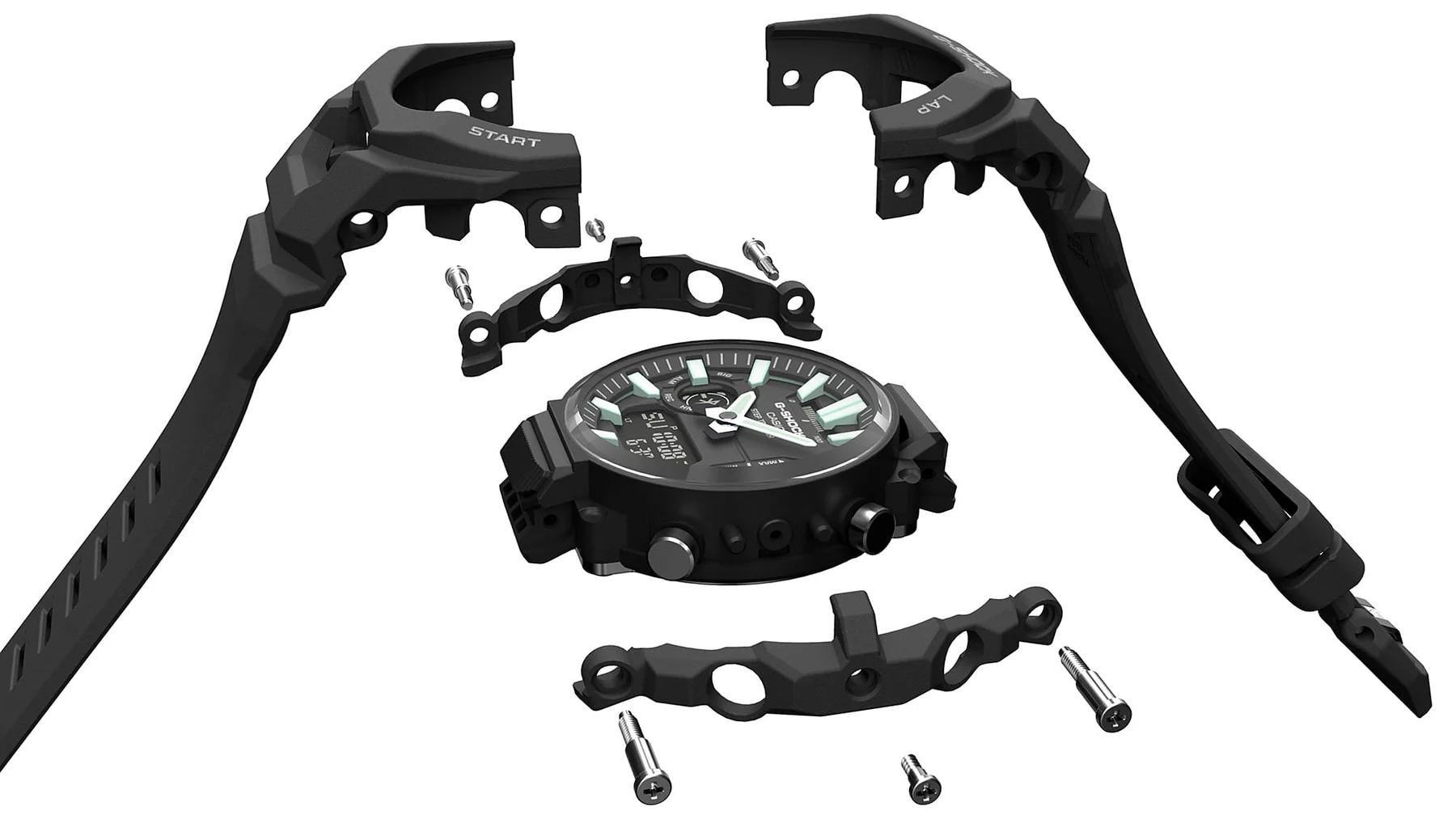 G-Shock Bluetooth White Resin Band Strava Watch GBA950-7A