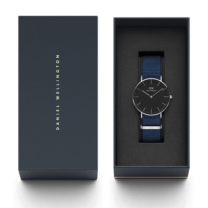 Daniel Wellington Classic 36mm Bayswate Black Dial Watch DW00100282