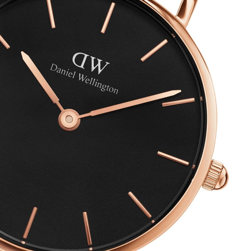 Daniel Wellington Petite 28mm York Black Dial Watch DW00100226