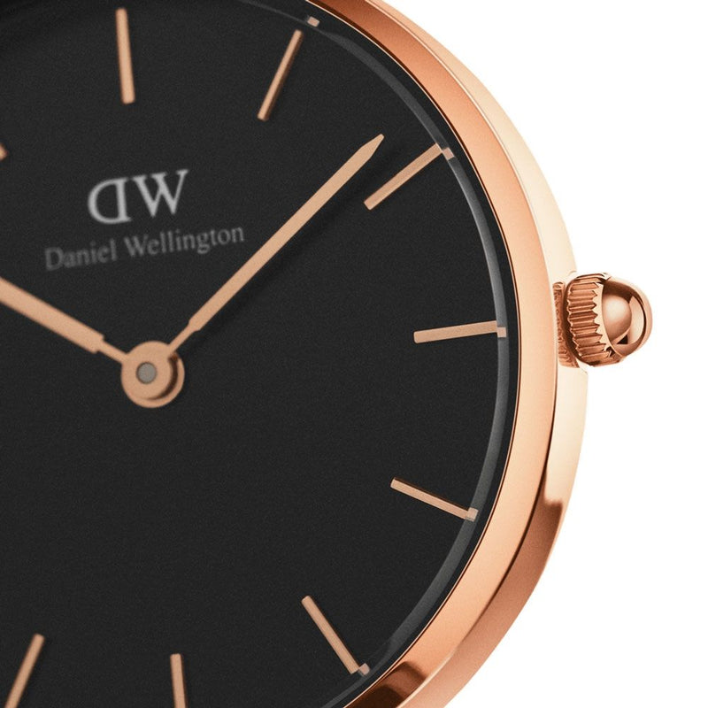 Daniel Wellington Petite 28mm York Black Dial Watch DW00100226