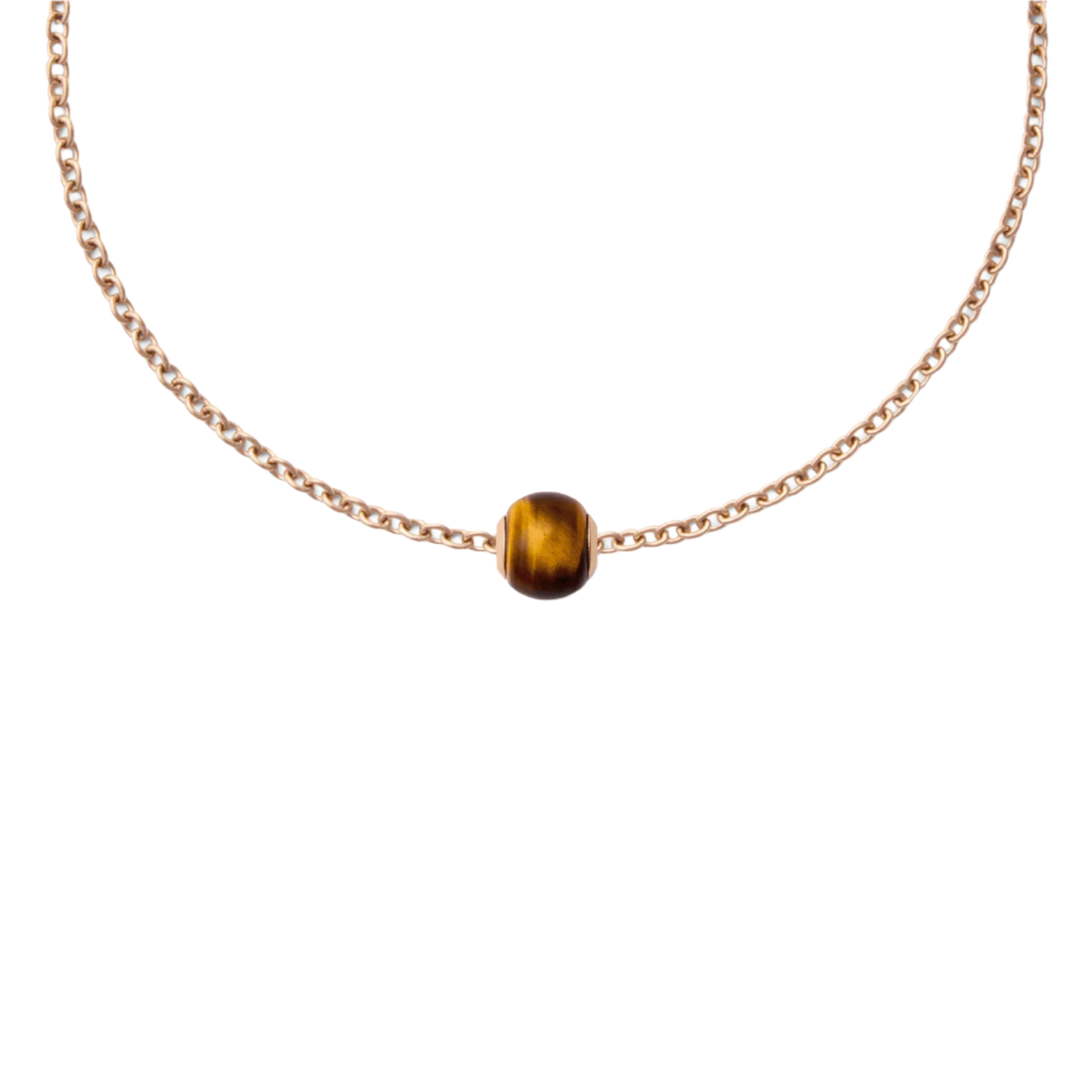 Daniel Wellington Tiger Eye Orb Rose Gold Charm DW00401464