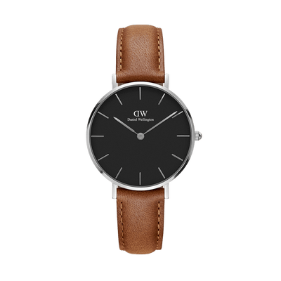 Daniel Wellington Petite 28 毫米 Durham 黑色表盘腕表 DW00100234