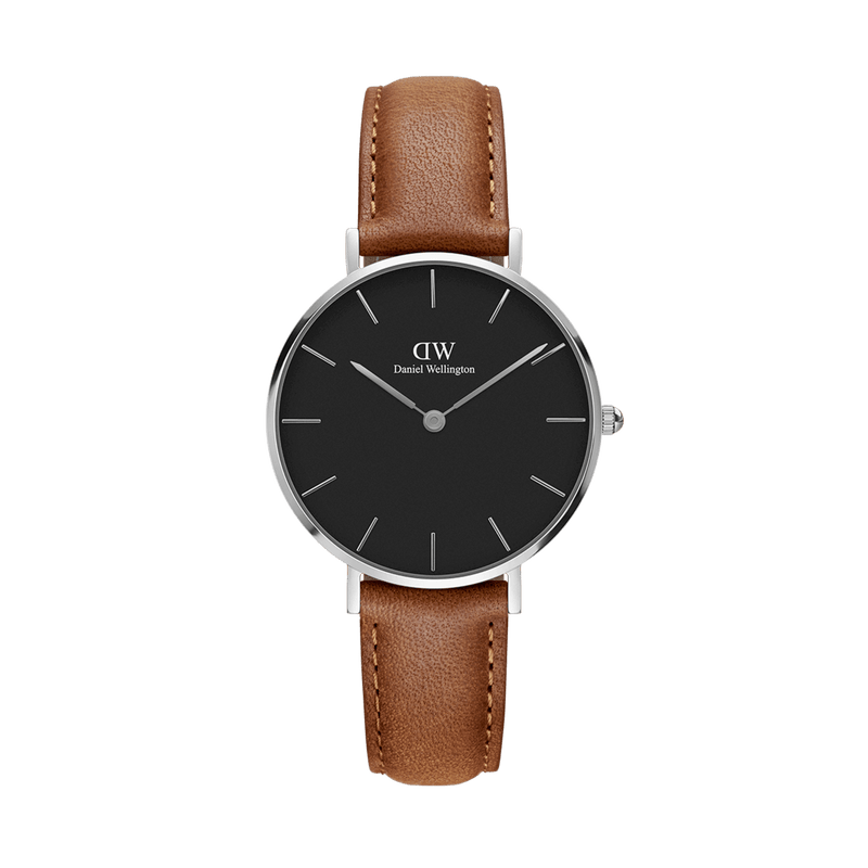 Daniel Wellington Petite 28 毫米 Durham 黑色表盘腕表 DW00100234