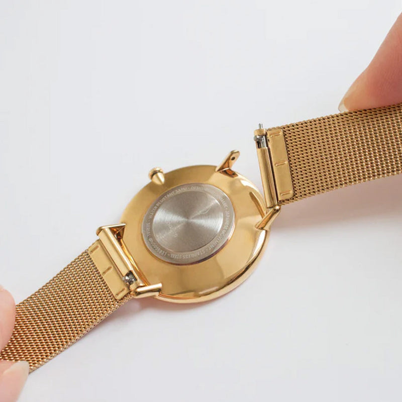 Nordgreen Native 36mm Gold Mesh Strap Watch