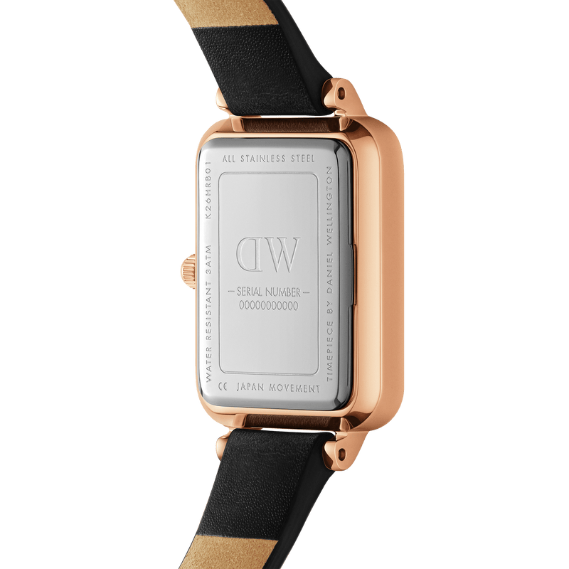Daniel Wellington Quadro 罗马数字谢菲尔德玫瑰金手表 DW00100689