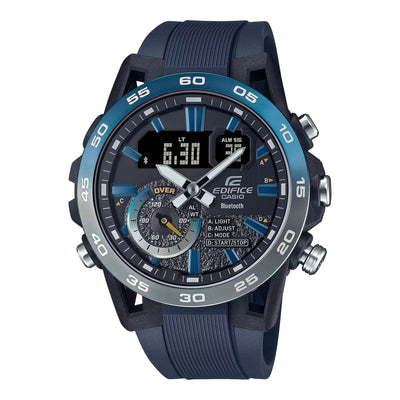 Casio Edifice Sospensione Blue Resin Band Watch ECB40NP-1A