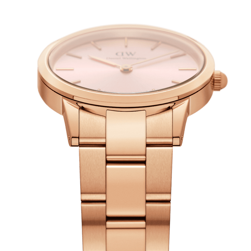 Daniel Wellington Iconic Link 32 毫米浅粉色表盘腕表 DW00100369