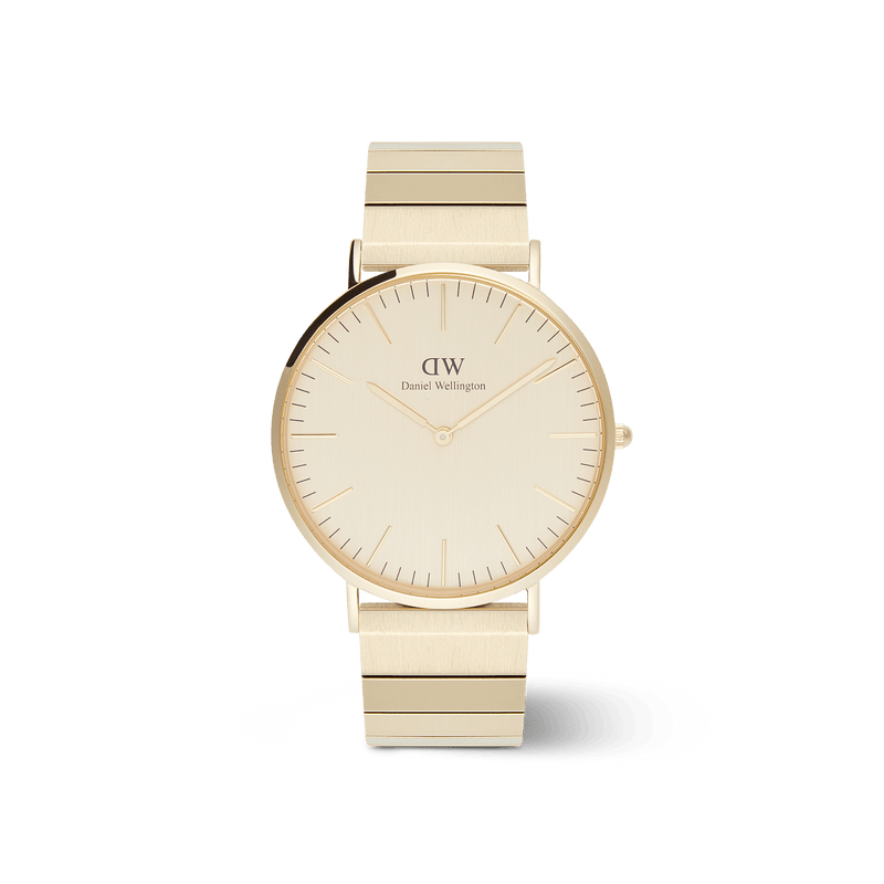 Daniel Wellington 经典钢琴链金色 Unitone 手表