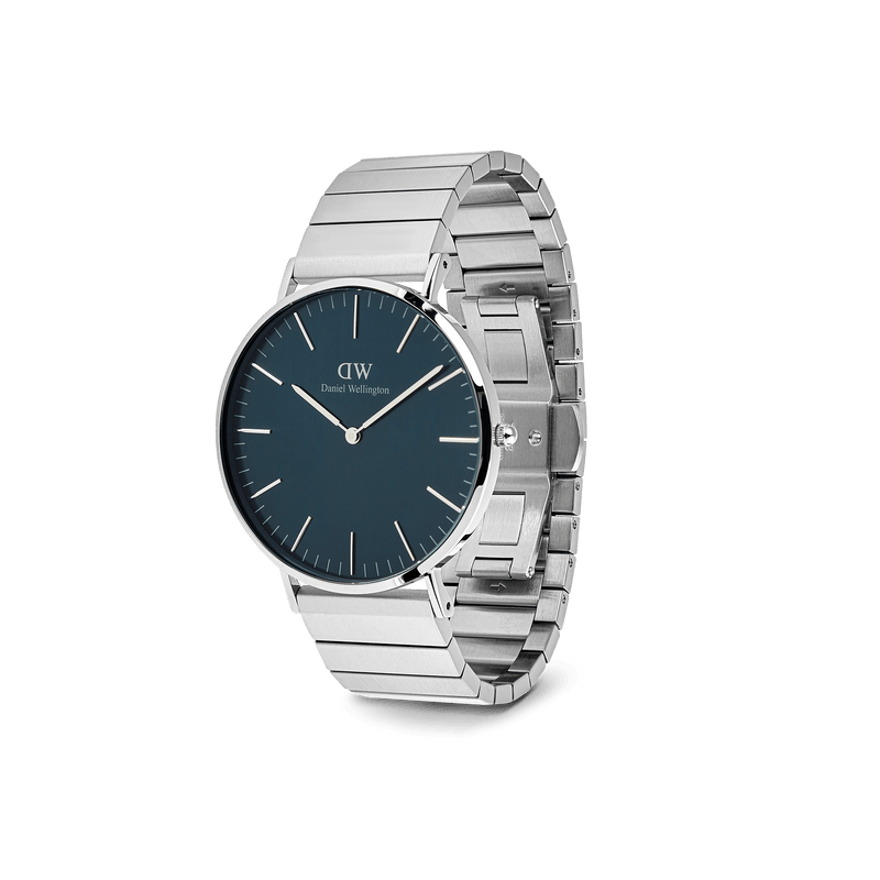 Daniel Wellington 经典钢琴链北极银腕表