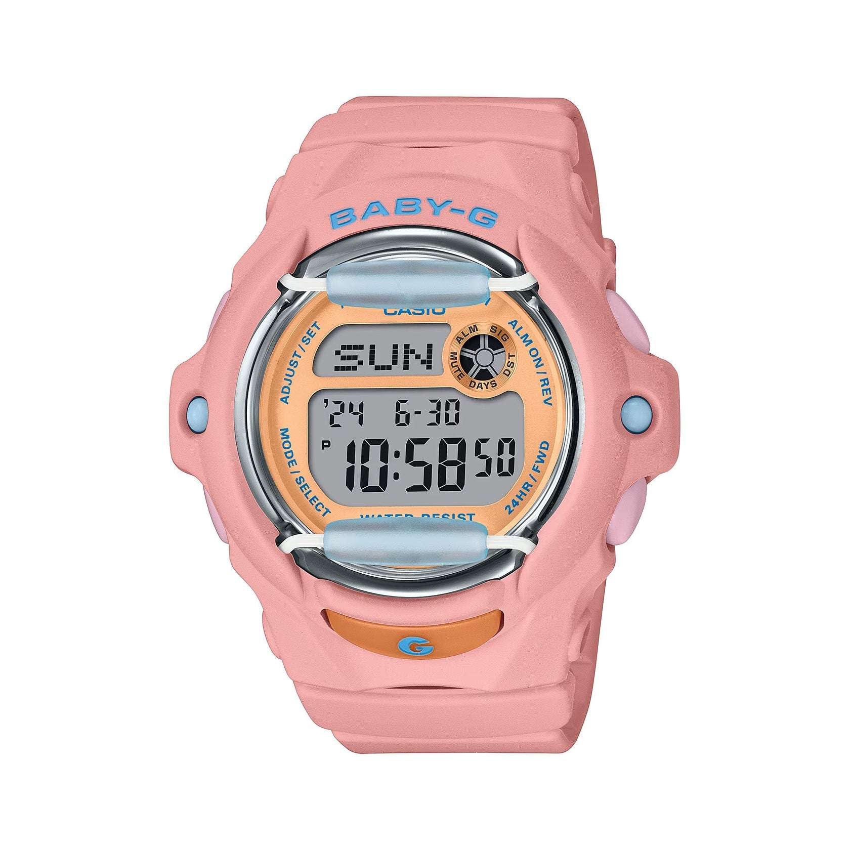 BABY-G Pink Resin Band Womens Watch BG169PB-4D