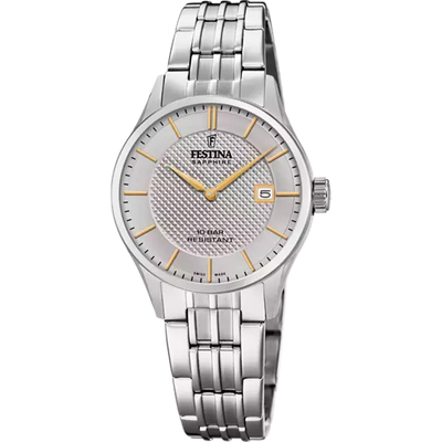 Festina Precision 银质手链腕表，瑞士精心打造 F20006-2