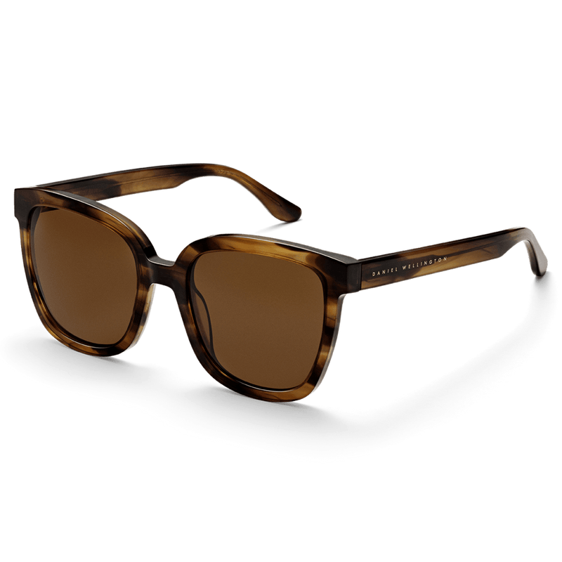 Daniel Wellington Grande Bio-Acetate Brown Demi Sunglasses DW01100033