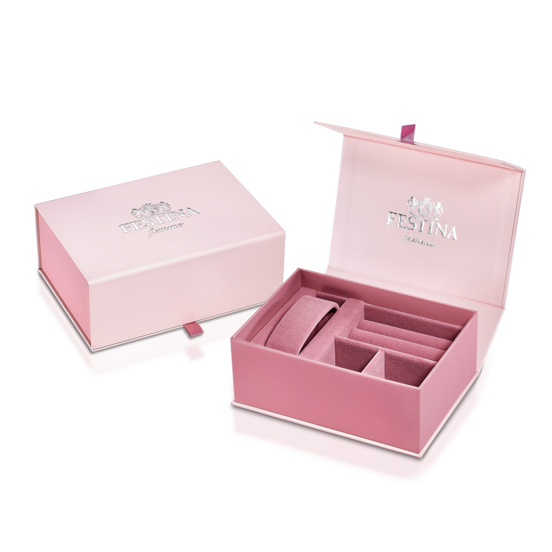 Festina Mademoiselle Gold Dial Two Tone Stainless Steel Women's Watch F20785/2