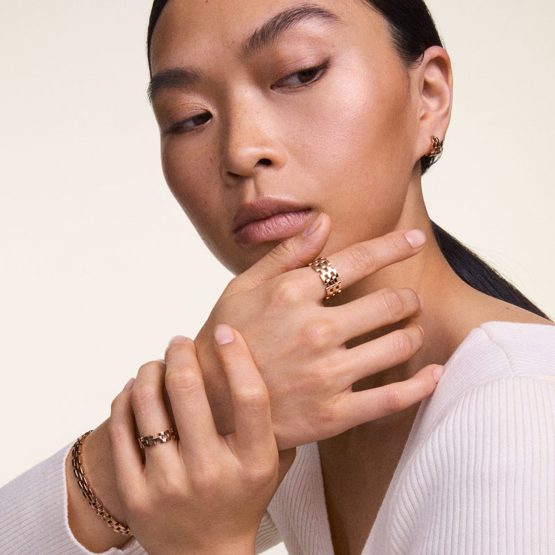Daniel Wellington 三环手链 玫瑰金