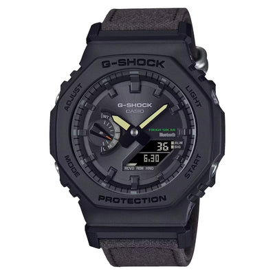 G-Shock Black Fabric Strap Black Dial Watch GAB2100CT-1A5