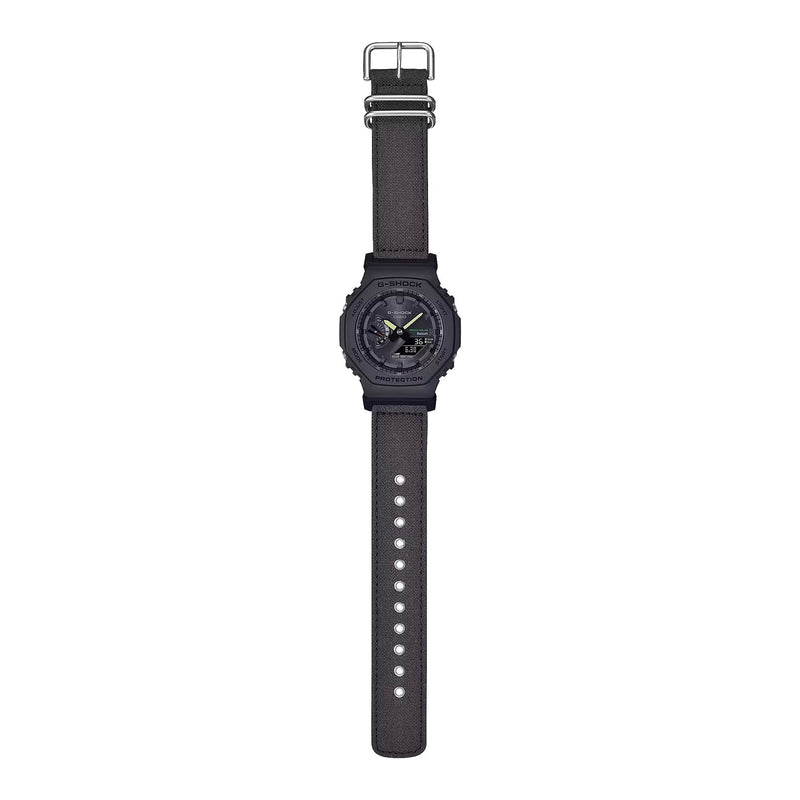 G-Shock Black Fabric Strap Black Dial Watch GAB2100CT-1A5