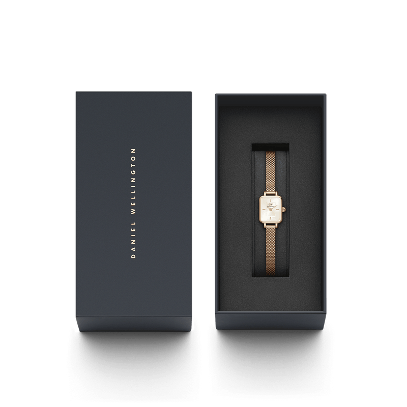 Daniel Wellington Quadro Mini 15x18mm Melrose RG Champagne DW00100651